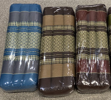 One Thai Kapok Pillow Cushion 50x18x12cm. 3 colours available