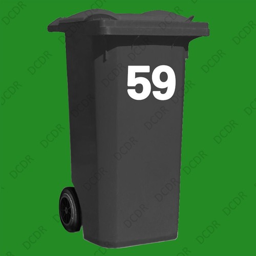 Wheelie bin house - house, numbers