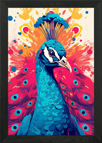 Risograph animal framed wall - risograph,