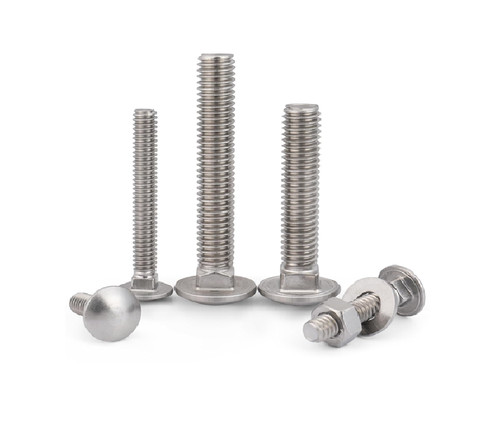 M10 carriage bolts with nuts - with,