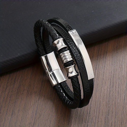 Personalised black leather - personalised,