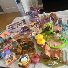 Vintage Bluebird Polly Pocket Bundle Disney Donald Duck Snow White Hunchback 