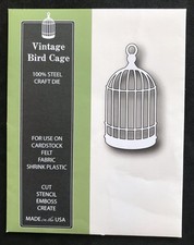 Vintage Bird Cage Memory Box 802 metal cutting die - papercrafting cardmaking