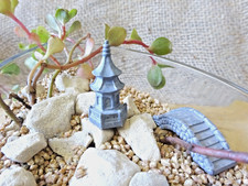 3x Mini Zen Figures - Pagoda