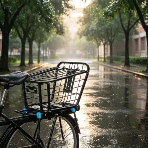 Folding rear bike basket - rear,