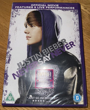 Justin Bieber: Never Say Never DVD **BRAND NEW & SEALED. FREE UK P&P** 