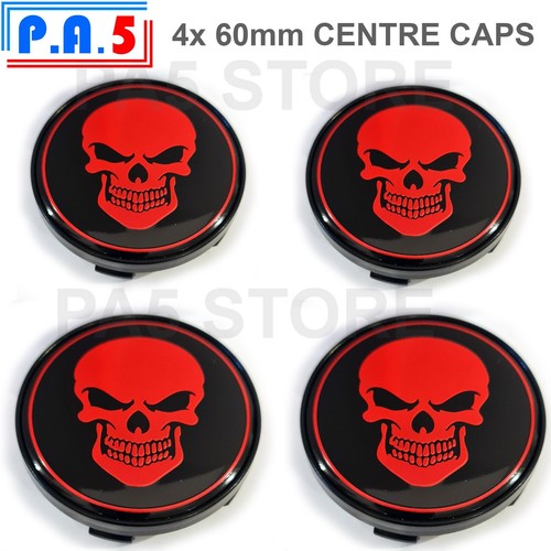 60mm skull face centre - 4x,