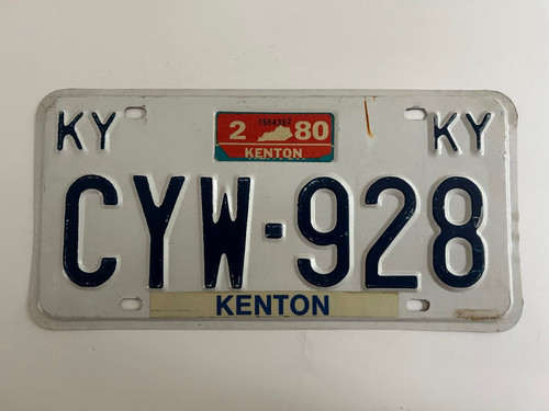 1980 kentucky license plate - 1980,