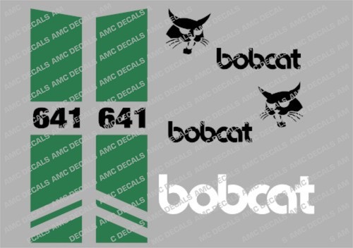 Bobcat 641 skid steer - skid, decal