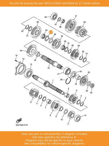 Yamaha washer claw - washer,,