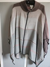 Apricot Zip Front Cape. One Size. New Without Tags