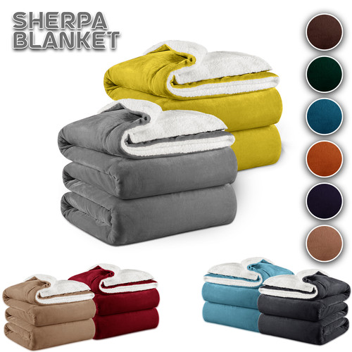 Luxury thick sherpa blanket - luxury,