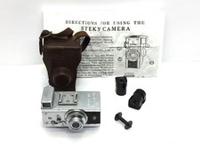 STEKY 1950s Subminiature 16mm Film Camera Model IIIA With Accessories