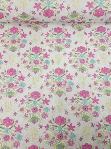 Pink retro flower emblem - flower, 100%