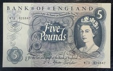 Old Five £5 Pound Note