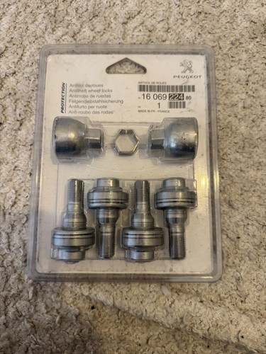 Peugeot locking wheel nuts - locking,