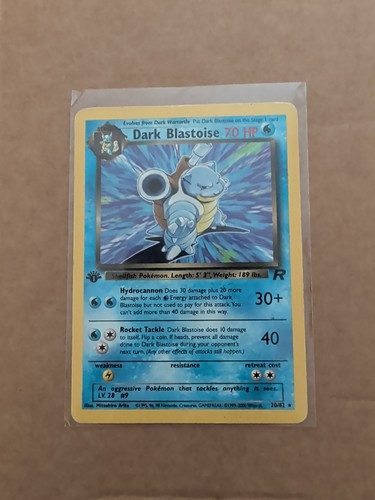 Dark blastoise 1st edition - blastoise,