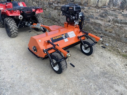 Towable petrol flail - petrol,