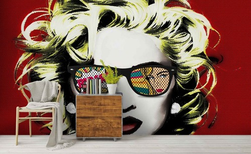 Marilyn monroe graffiti - 3d,