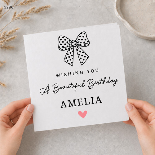 Personalised birthday card - personalised,
