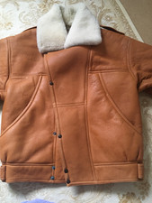 mens leather sheepskin flying
