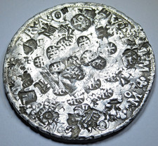 1770 Chopmarks Mexico Silver 8 Reales Spanish Colonial Pirate Pillar Dollar Coin