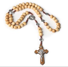 Wooden rosary with - rosary,