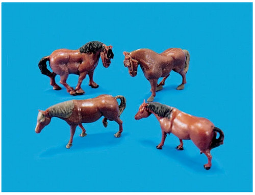 Peco horses ponies oo gauge - peco,