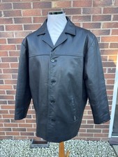 Ben Sherman Men Black Leather
