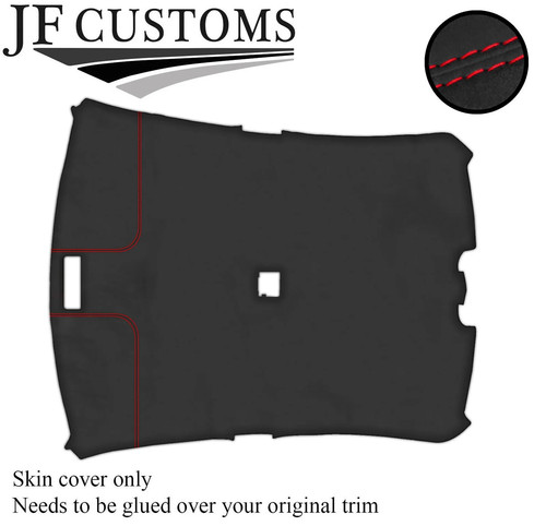 Red stitch roof lining - red,