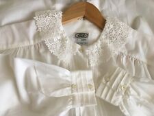 BNWT Laura Ashley Vintage Rare Cotton/Lace Collar Loose Fit Blose/ Shirt, UK 14