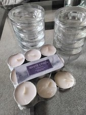 Clear Glass  Tea Light Holders