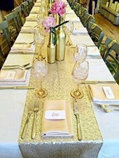 Sequin Table Runner Table Cloths for Party Wedding Birthday Decoration