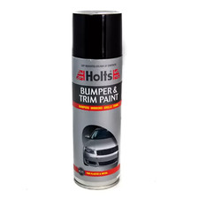 Holts Black Bumper & Trim Paint Aerosol Spray Paint High Gloss Finish 300ml