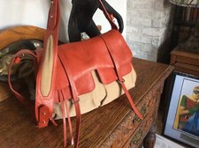 Radley Grosvenor, Red leather and Hessian