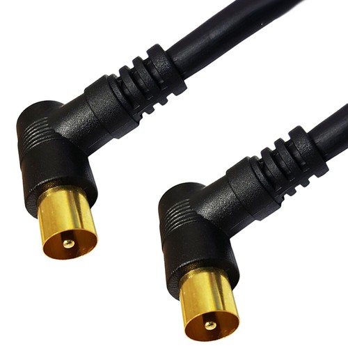 Aerial coaxial cable - 2x, 1m