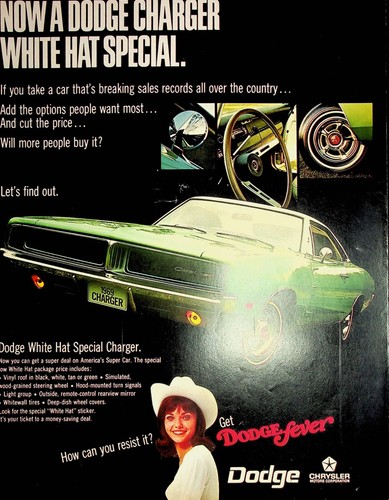Original 1969 dodge 69 - 1969, ad:'69