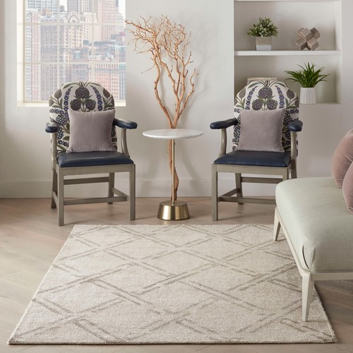 Diamond lattice design rug - diamond,