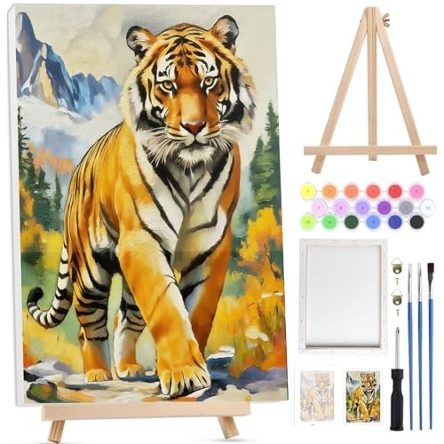 Tiger paint numbers for - by,