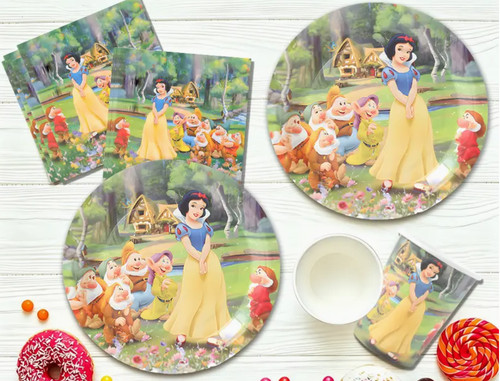 Snow white birthday party - snow,