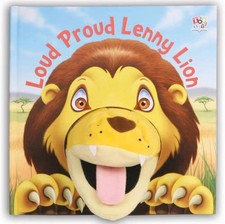 Hand Puppet Books - Loud Proud Lenny Lion by Eilidh Rose Book The Cheap Fast