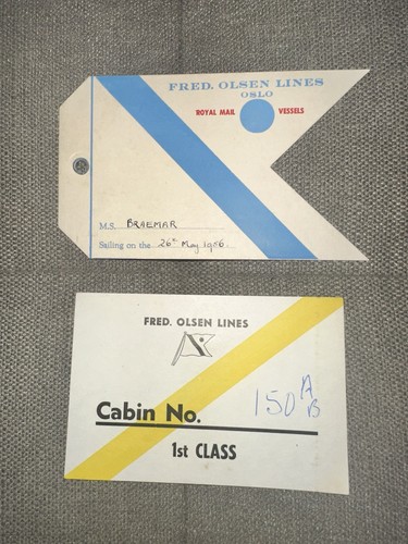 1956 fred olsen lines - 1956, ms