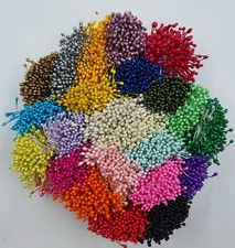 290 Double Heads Artificial Pearl Flower Stamens 3mm Craft Wedding Cake Making