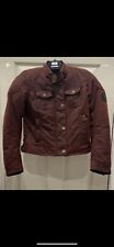 Oxford Holwell 1.0 Waxed Cotton Motorcycle Motorbike Jacket Red WOMEN