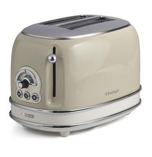 Retro 2 Slice Toaster, Cream