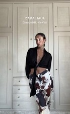 Zara ZW Animal Print Shirt &