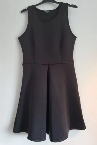 Black structural scuba pleated - structural,