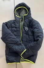 Decathlon Wedze Kids Ski Jacket Age 14 Black With Yellow Neon Trim