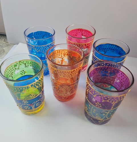 Set moroccan tea glasses - set,