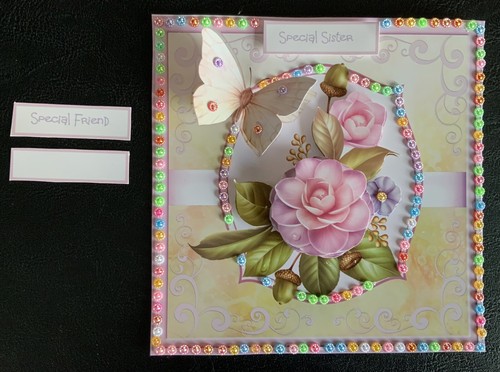 Handcrafted birthday card - 3d,